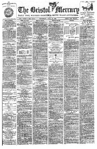 cover page of Bristol Mercury published on June 18, 1896