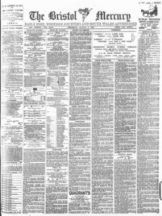 cover page of Bristol Mercury published on August 2, 1900