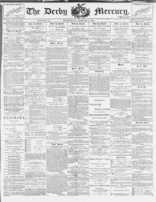 cover page of Derby Mercury published on February 2, 1898