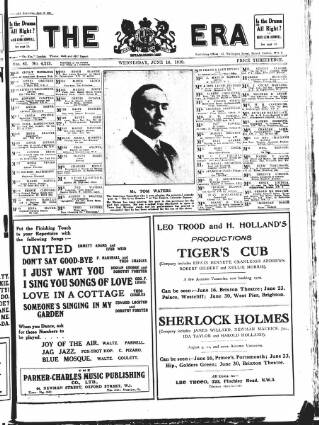 cover page of The Era published on June 18, 1919