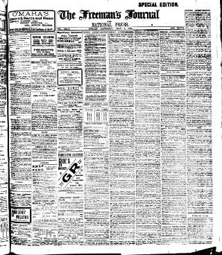 cover page of Freeman's Journal published on May 4, 1912