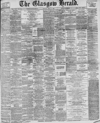 cover page of Glasgow Herald published on May 2, 1892