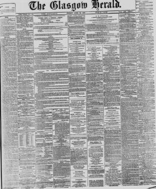 cover page of Glasgow Herald published on June 18, 1897