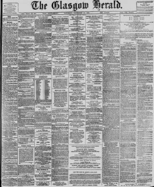 cover page of Glasgow Herald published on September 17, 1898