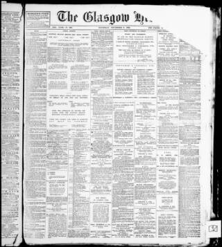 cover page of Glasgow Herald published on November 2, 1916