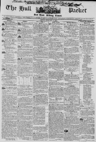 cover page of Hull Packet published on February 2, 1849