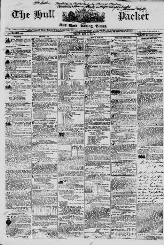 cover page of Hull Packet published on May 4, 1849
