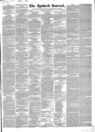 cover page of Ipswich Journal published on August 2, 1851