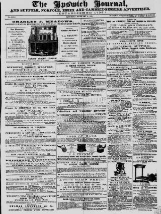 cover page of Ipswich Journal published on February 2, 1861