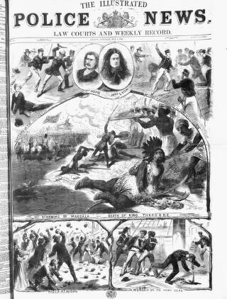 cover page of Illustrated Police News published on May 2, 1868