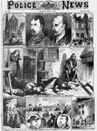 cover page of Illustrated Police News published on August 2, 1884