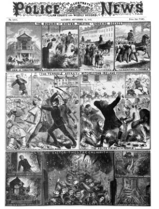 cover page of Illustrated Police News published on September 17, 1887
