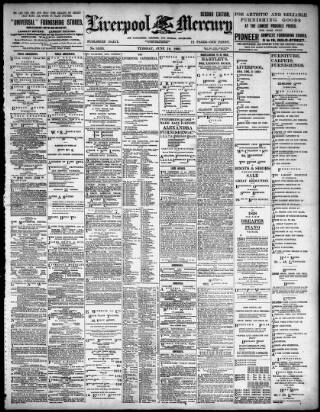 cover page of Liverpool Mercury published on June 18, 1901