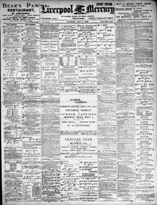 cover page of Liverpool Mercury published on May 2, 1903