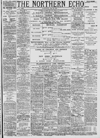 cover page of Northern Echo published on May 2, 1891