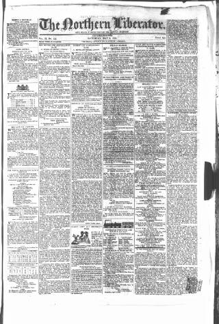 cover page of Northern Liberator published on May 2, 1840