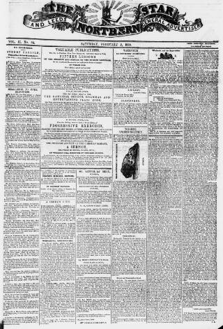 cover page of Northern Star and Leeds General Advertiser published on February 2, 1839