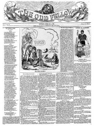 cover page of The Odd Fellow published on February 2, 1839
