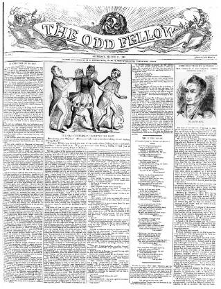 cover page of The Odd Fellow published on March 19, 1842