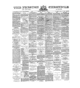 cover page of Preston Chronicle published on February 2, 1889
