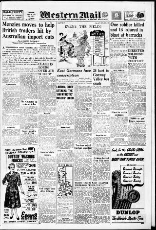 cover page of Western Mail published on June 18, 1952