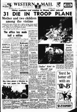 cover page of Western Mail published on May 2, 1957