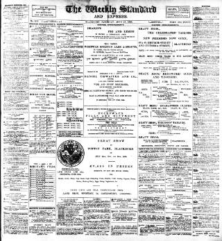 cover page of Blackburn Standard published on June 18, 1898