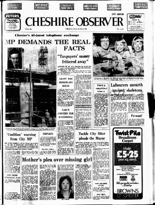 cover page of Cheshire Observer published on June 18, 1976