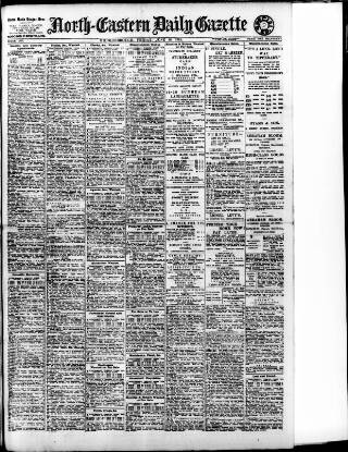 cover page of Daily Gazette for Middlesbrough published on June 18, 1915
