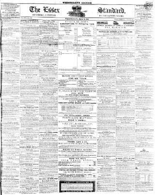 cover page of Essex Standard published on May 2, 1855