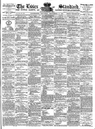 cover page of Essex Standard published on September 17, 1887