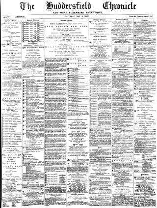 cover page of Huddersfield Chronicle published on May 4, 1895