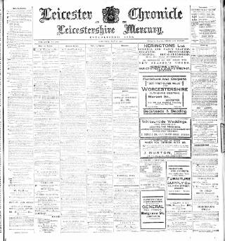cover page of Leicester Chronicle published on May 2, 1908