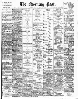 cover page of Morning Post published on June 18, 1908