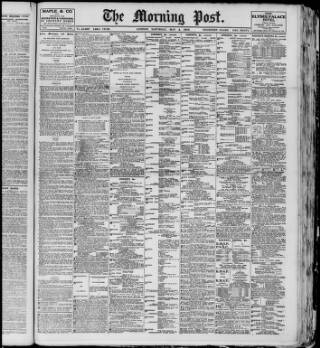 cover page of Morning Post published on May 4, 1912