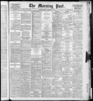cover page of Morning Post published on February 2, 1915