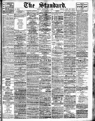 cover page of London Evening Standard published on May 4, 1906