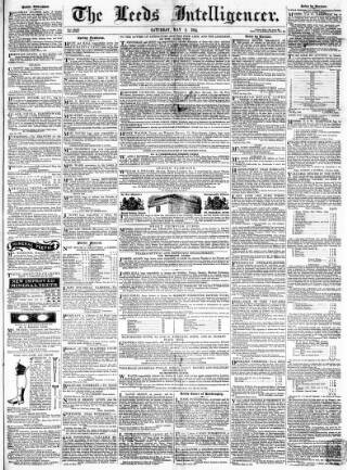 cover page of Leeds Intelligencer published on May 4, 1844