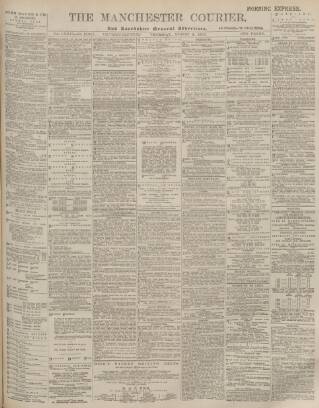 cover page of Manchester Courier published on August 2, 1900