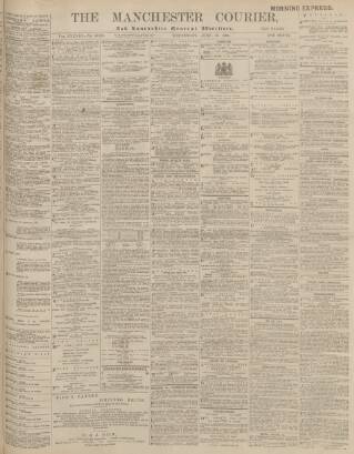 cover page of Manchester Courier published on June 18, 1902