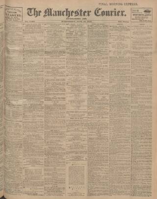 cover page of Manchester Courier published on June 18, 1913