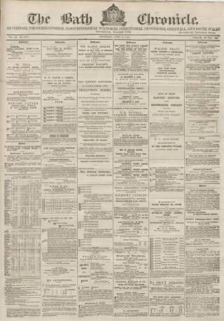 cover page of Bath Chronicle and Weekly Gazette published on June 18, 1891