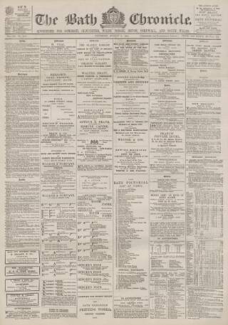 cover page of Bath Chronicle and Weekly Gazette published on August 2, 1894