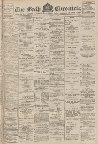 cover page of Bath Chronicle and Weekly Gazette published on November 2, 1899