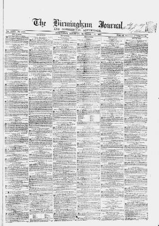 cover page of Birmingham Journal published on September 17, 1859