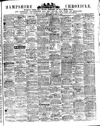 cover page of Hampshire Chronicle published on June 18, 1898
