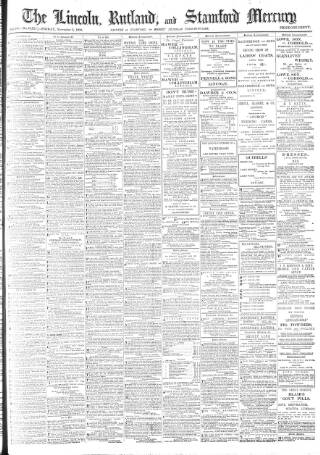 cover page of Stamford Mercury published on November 2, 1900