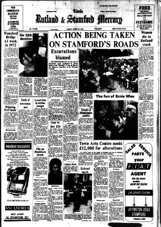 cover page of Stamford Mercury published on June 18, 1971