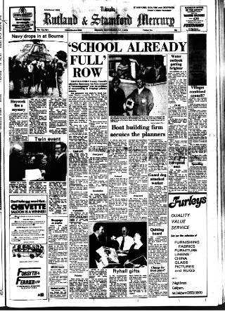 cover page of Stamford Mercury published on September 17, 1976