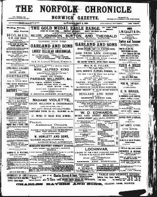 cover page of Norfolk Chronicle published on May 2, 1896